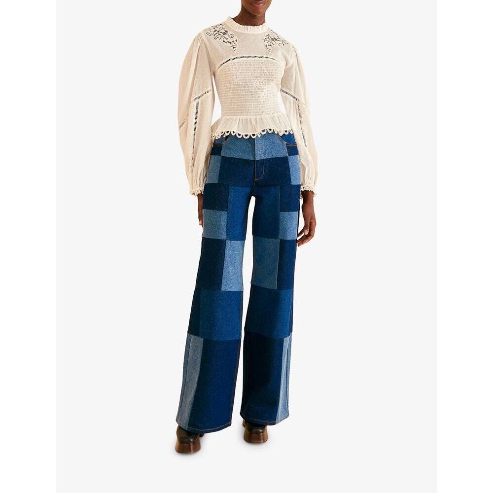Farm Rio Graphic Patched Jeans 33